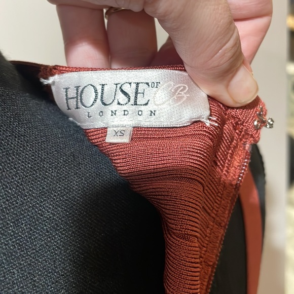 House of CB burnt orange Bodycon dress NWOT - Picture 4 of 5